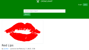 openclipart圖庫：Red Lips縮圖