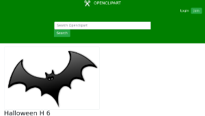 openclipart圖庫：Halloween H 6