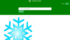 openclipart圖庫：snow flake 8