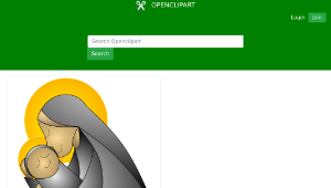 openclipart圖庫：Mother and Child