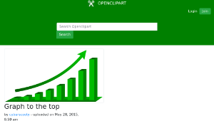 openclipart圖庫：Graph to the top縮圖