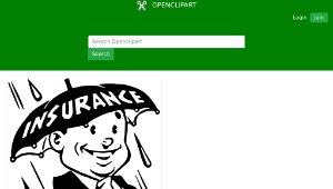 openclipart圖庫：Insurance umbrella縮圖