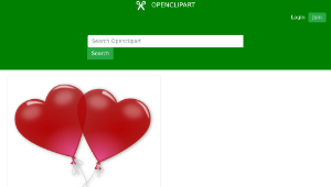 openclipart圖庫：Valentines Day - Love Is In The Air-資源代表圖