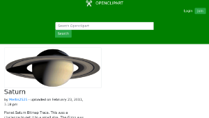 openclipart圖庫：Saturn-資源代表圖