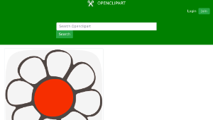 openclipart圖庫：Simple flower縮圖