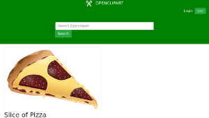 openclipart圖庫：Slice of Pizza-資源代表圖