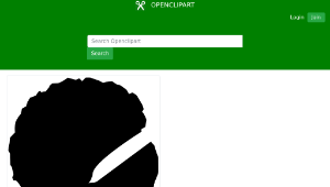 openclipart圖庫：African American Woman Silhouette-資源代表圖