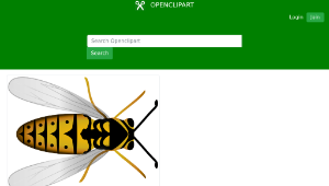 openclipart圖庫：Bee Top View縮圖