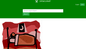 openclipart圖庫：A person sleeping-資源代表圖