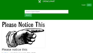 openclipart圖庫：Please notice this-資源代表圖