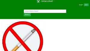 openclipart圖庫：no-Smoking縮圖