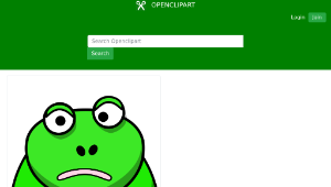 openclipart圖庫：Cartoon Frog-資源代表圖