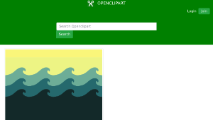 openclipart圖庫：Tiled Wave Pattern-資源代表圖
