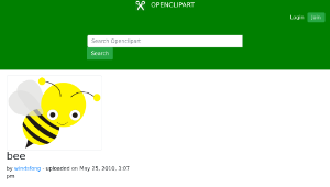 openclipart圖庫：bee縮圖