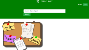 openclipart圖庫：Bulletin board-資源代表圖