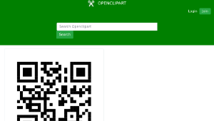 openclipart圖庫：Share the Openclipart QR Code-資源代表圖
