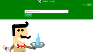 openclipart圖庫：waiter-資源代表圖