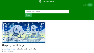 openclipart圖庫：Happy Holidays縮圖