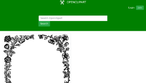 openclipart圖庫：Rose frame-資源代表圖