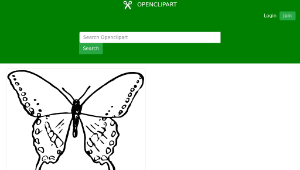 openclipart圖庫：Simple Butterfly-資源代表圖