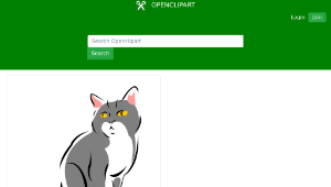 openclipart圖庫：Grey cat-資源代表圖