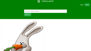 openclipart圖庫：bunny eating carrot-資源代表圖