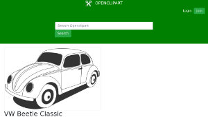 openclipart圖庫：VW Beetle Classic-資源代表圖