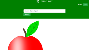openclipart圖庫：Apple Red with a Green Leaf-資源代表圖