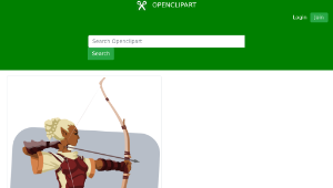 openclipart圖庫：elven archer-資源代表圖