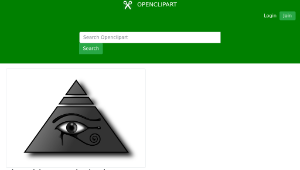 openclipart圖庫：Piramide con el Ojo de Horus縮圖