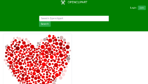 openclipart圖庫：Heart Dots-資源代表圖