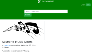 openclipart圖庫：Raseone Music Notes縮圖