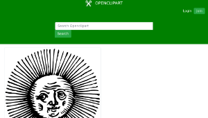 openclipart圖庫：old sun-資源代表圖