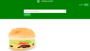 openclipart圖庫：Cheeseburger-資源代表圖