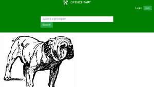 openclipart圖庫：Bulldog