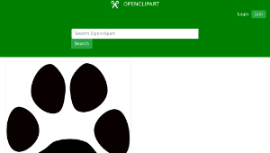 openclipart圖庫：Huella de perro 2-資源代表圖