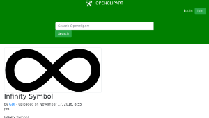 openclipart圖庫：Infinity Symbol-資源代表圖
