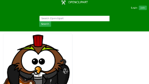 openclipart圖庫：Punk Owl