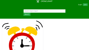 openclipart圖庫：Alarm clock-資源代表圖