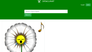 openclipart圖庫：Singing Daisy縮圖