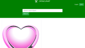openclipart圖庫：Pink Heart縮圖