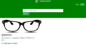 openclipart圖庫：glasses縮圖