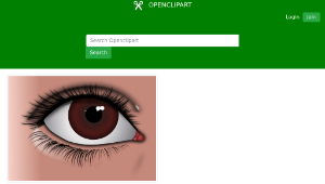 openclipart圖庫：Realistic Brown Eye-資源代表圖