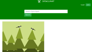 openclipart圖庫：fir forest horizontaly seamless pattern-資源代表圖