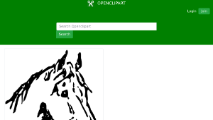 openclipart圖庫：horse head-資源代表圖