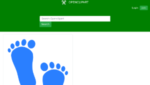 openclipart圖庫：Baby footprints blue-資源代表圖