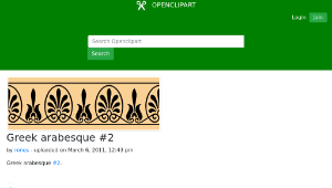 openclipart圖庫：Greek arabesque #2縮圖