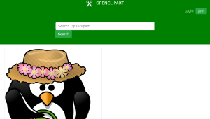 openclipart圖庫：Garden penguin-資源代表圖