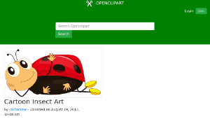 openclipart圖庫：Cartoon Insect Art-資源代表圖