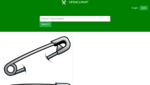 openclipart圖庫：Safety Pin縮圖